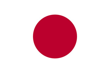 High detailed flag of Japan. National Japan flag. Asia. 3D illustration.
