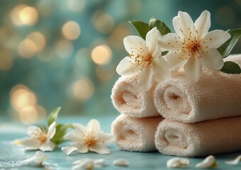 Spa, Wellness, Health, Healthy, Fitness, Flowers, Serene, Tranquil, Tranquility Meditation Card Background Wallpaper Image Photo Illustration