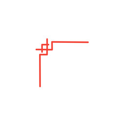 Chinese corner border ornament