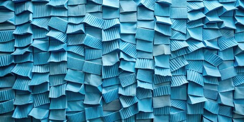Fototapeta premium Abstract Blue Textured Surface with Irregularly Shaped Blocks Creating a Visually Intriguing Pattern