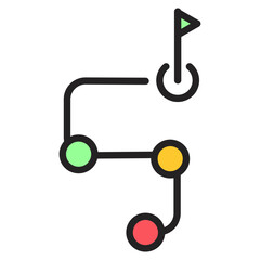 Road Map Icon