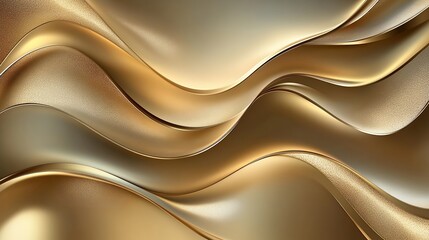Obraz premium Golden Wave Abstract Art Luxury Background Wallpaper