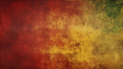 month canvas grunge history concept. Abstract textured background in red, yellow, and green hues.