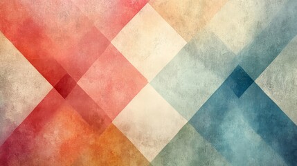 Abstract Geometric Pattern In Earthy Tones