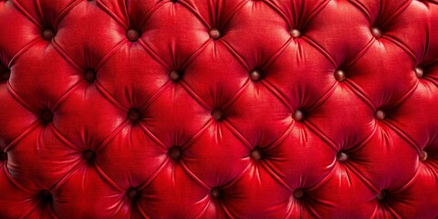 Fototapeta premium Close-Up of Luxurious Deep Tufted Upholstery with Diamond Pattern and Button Detailing