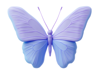 blue  butterfly isolated on transparent background