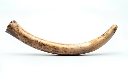 elephant horn isolated on white background
