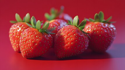 鮮やかなイチゴ