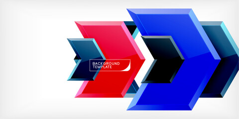 Technology dynamic arrow geometric background. Vector Illustration For Wallpaper, Banner, Background, Card, Book Illustration, landing page