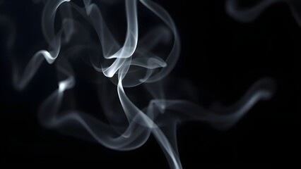 Fototapeta premium smoke on black background