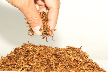 tobacco on white