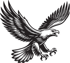 eagle silhouette vector illustration