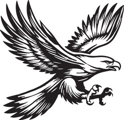 eagle silhouette vector illustration