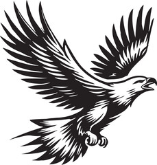 eagle silhouette vector illustration