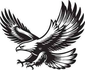 eagle silhouette vector illustration