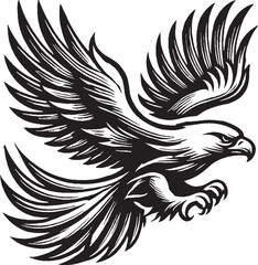 eagle silhouette vector illustration