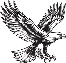 eagle silhouette vector illustration