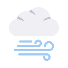 Windy weather flat Style