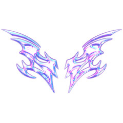 dragon wings with colorful metalic color