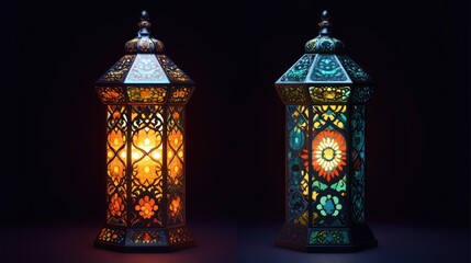 Illuminated Ramadan Lanterns: A Festive Display