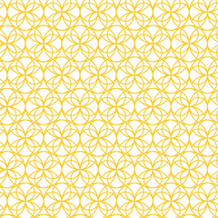 Modern Abstract Geometric Pattern Design Featuring a Luxurious Golden Circle. Perfect Seamless Background for Creative Projects.
