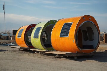 Solar-powered emergency shelters, providing reliable and sustainable energy for disaster relief and recovery efforts