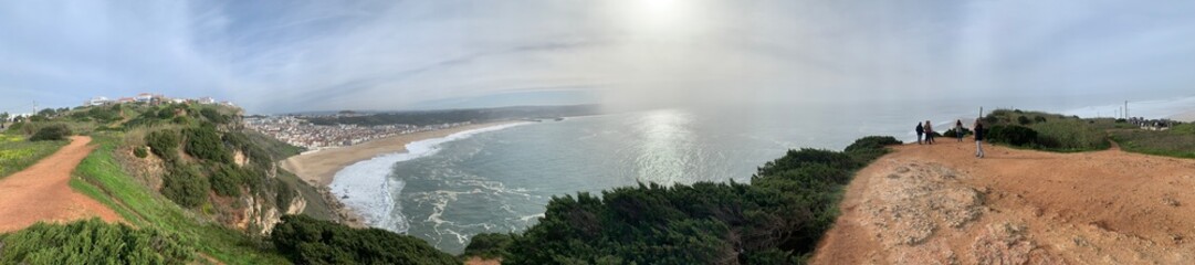 Paisagem do mar da Nazaré