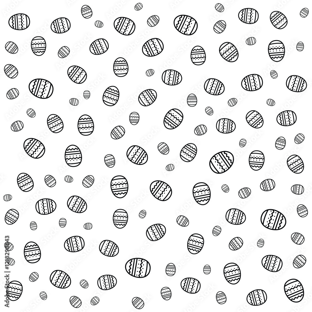 Poster abstract easter egg background pattern design vector illustration