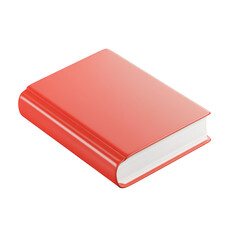 vibrant red book with smooth cover and white pages, perfect for various uses. This captures essence of literature and creativity