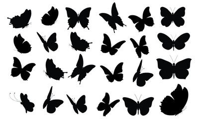 Isolated Butterfly Vector Design. Tropical Decor Element. Y2k Pattern.