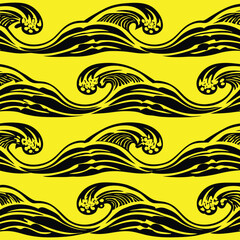 Fototapeta premium Abstract Weave Lines Seamless Pattern Design.