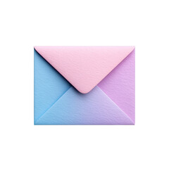 Pastel envelope in blue, pink, and purple colors, perfect for invitations or greeting cards. Ideal for creative projects and stationery design