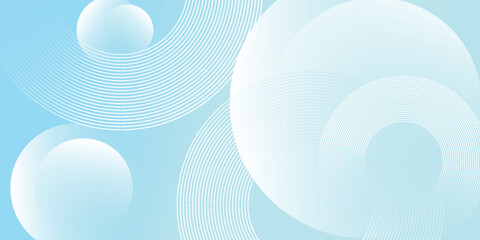 Modern abstract background, blue white gradations, circle effect,shape memphis, trendy , vector ,eps 10