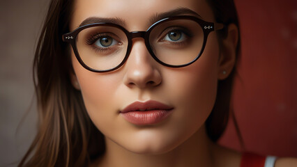 Close-Up of a Beautiful Woman Model Photography