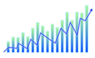 Financial graph, Business strategy, Business concept, Price increase, Price decrease