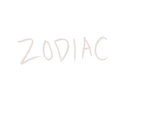hand drawing and lettering zodiac