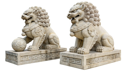 chinese lion statue in pair
