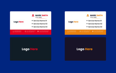 modern business card design template