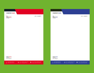 Modern Creative & Clean business style letterhead bundle of your corporate project design.set to print with vector & illustration. corporate letterhead bundle