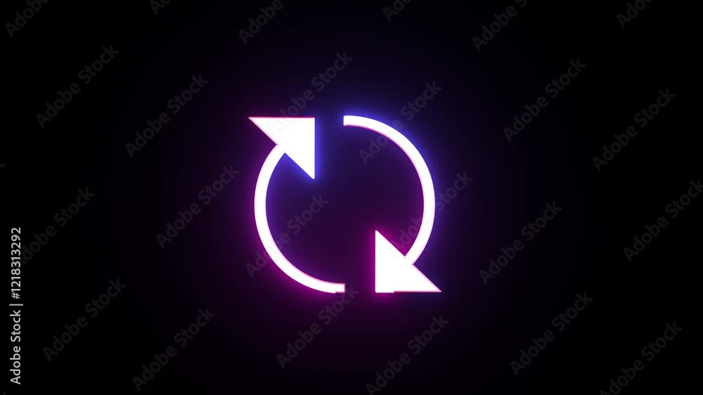 Poster recycling looping animated symbol with alpha channel