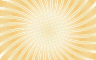 Yellow sunburst background vector illustration