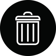 Simple black bin icon. basket, dell or delete button. Premium quality symbol. sign for mobile app and web sites.