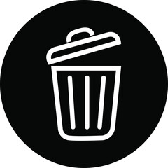 Simple black bin icon. basket, dell or delete button. Premium quality symbol. sign for mobile app and web sites.