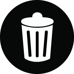 Simple black bin icon. basket, dell or delete button. Premium quality symbol. sign for mobile app and web sites.