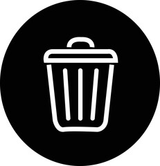 Simple black bin icon. basket, dell or delete button. Premium quality symbol. sign for mobile app and web sites.