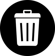 Simple black bin icon. basket, dell or delete button. Premium quality symbol. sign for mobile app and web sites.