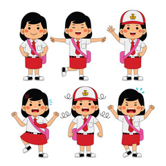 Indonesia Student Kids Back to School