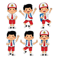 Indonesia Student Kids Back to School