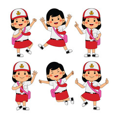 Indonesia Student Kids Back to School