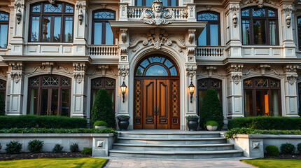 Obraz premium Magnificent Mansion: A Masterpiece of Architectural Design